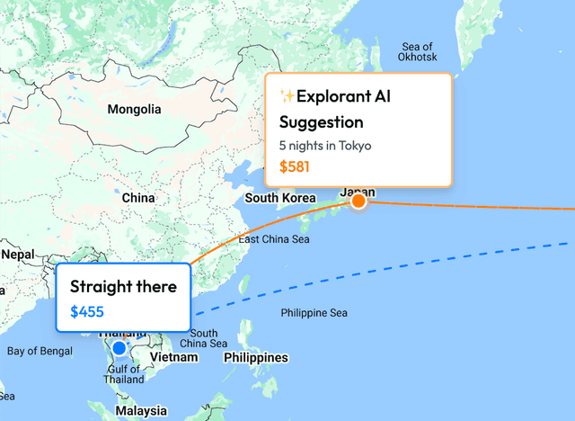 Explorant = Travel Shopping + AI
